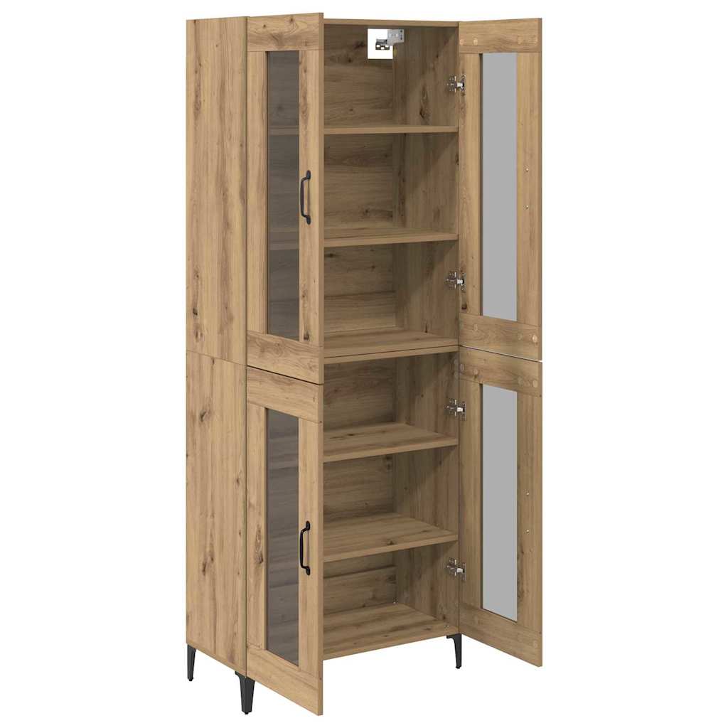 Haut Armoire Montage mural Chêne artisanal 69,5 x 34 x 180 cm - XIOS