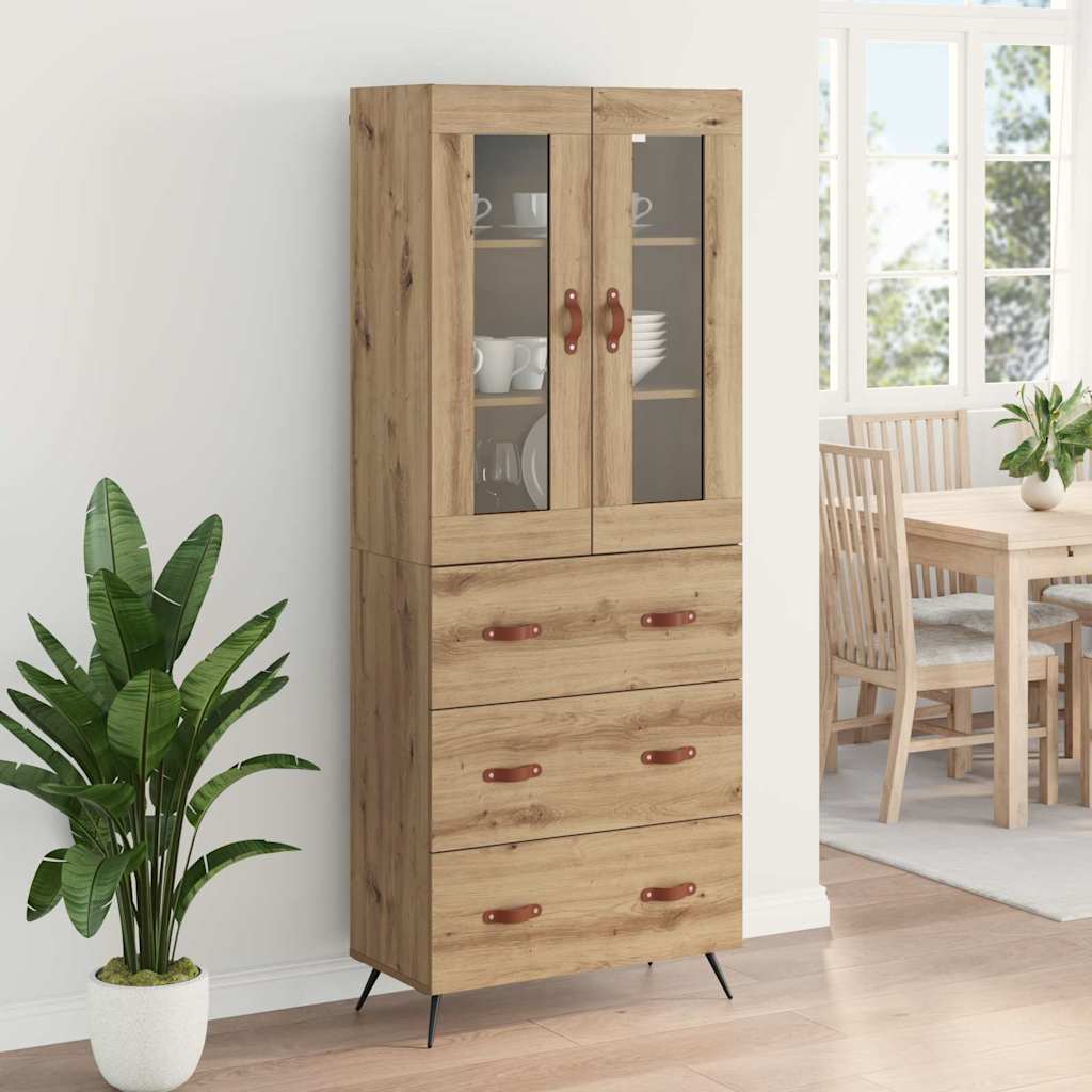 Buffet avec étagère 2 pcs Chêne artisanal Bois d'ingénierie - XIOS