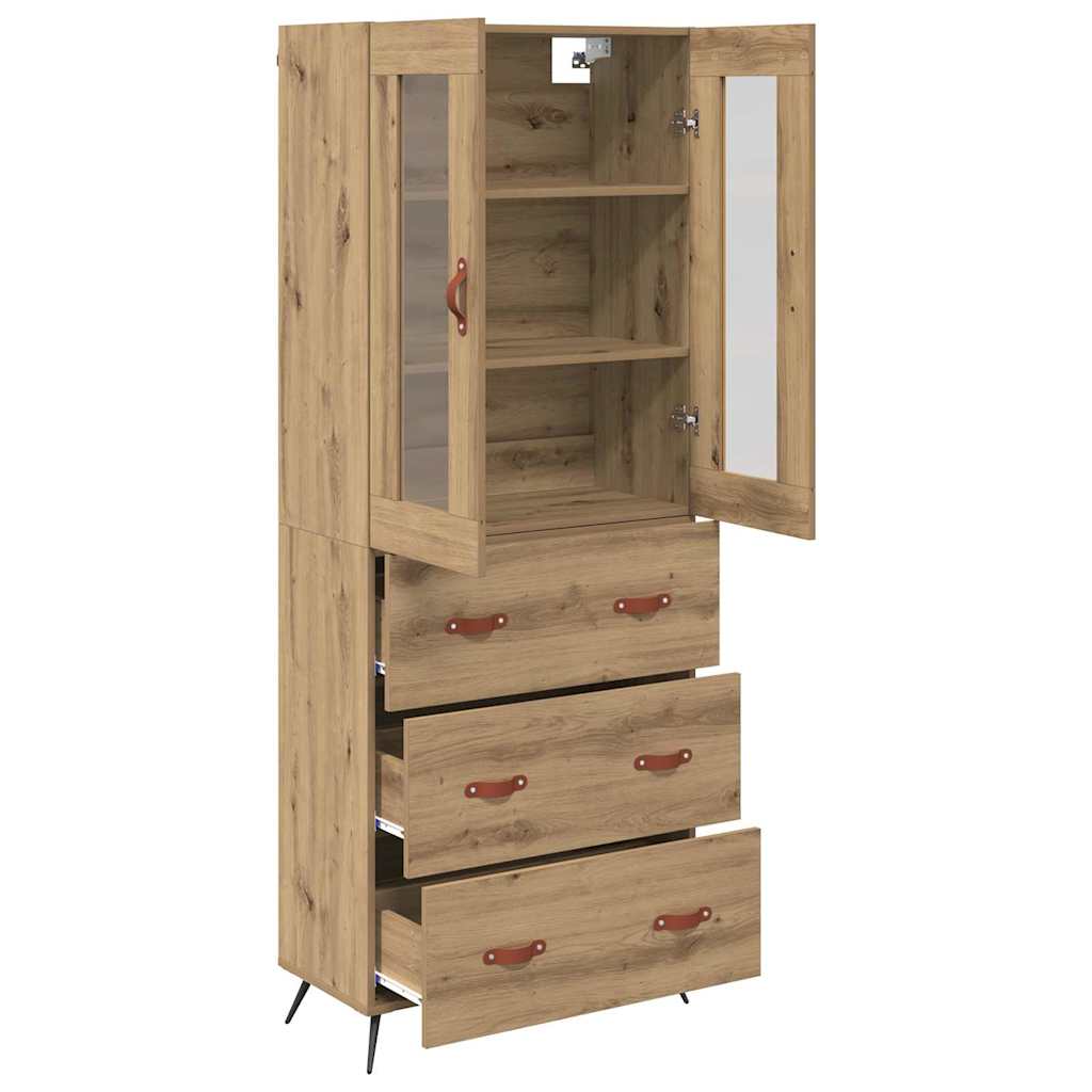 Buffet avec étagère 2 pcs Chêne artisanal Bois d'ingénierie - XIOS