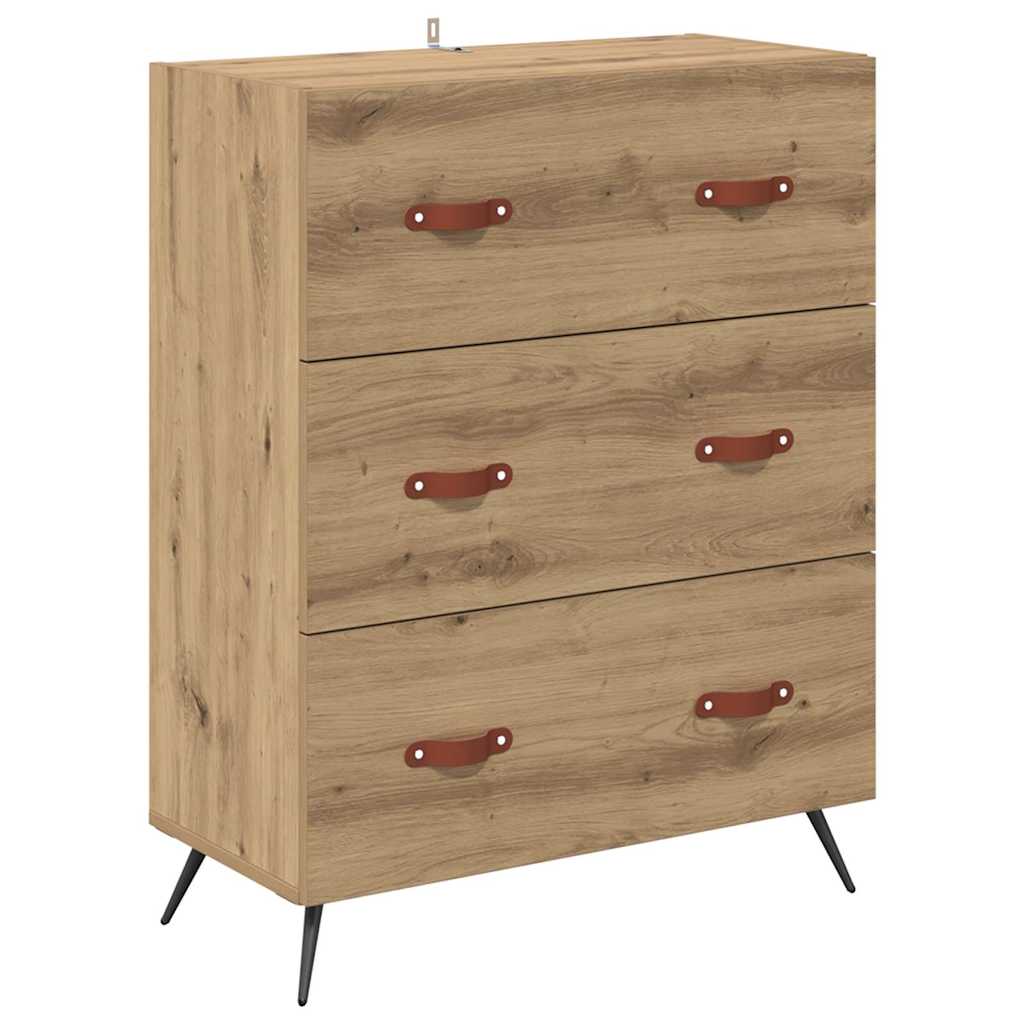 Buffet avec étagère 2 pcs Chêne artisanal Bois d'ingénierie - XIOS