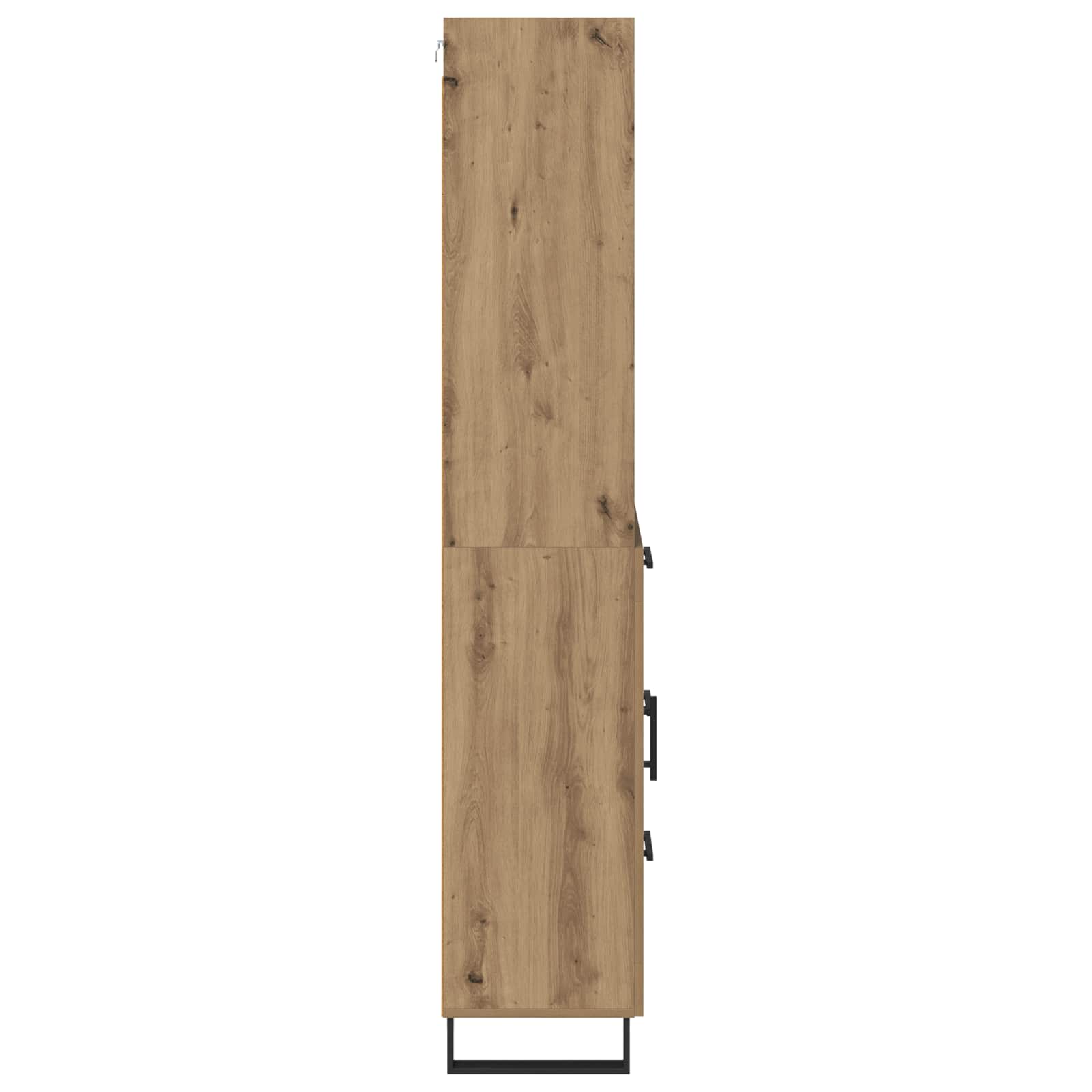 Haut Armoire 2 pc Chêne artisanal 69,5 x 34 x 180 cm
