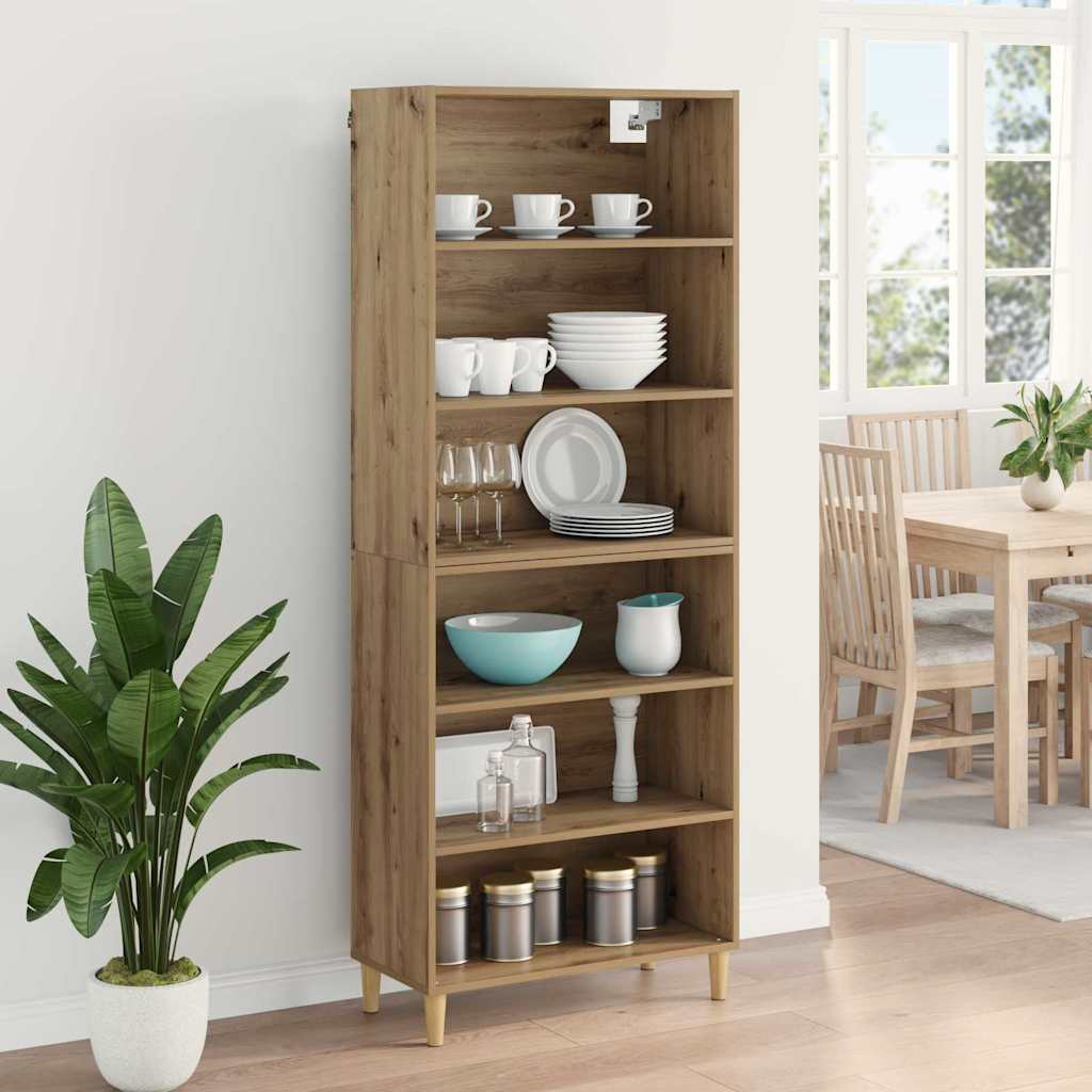 Haut Armoire Chêne artisanal 69,5 x 32,5 x 180 cm - XIOS