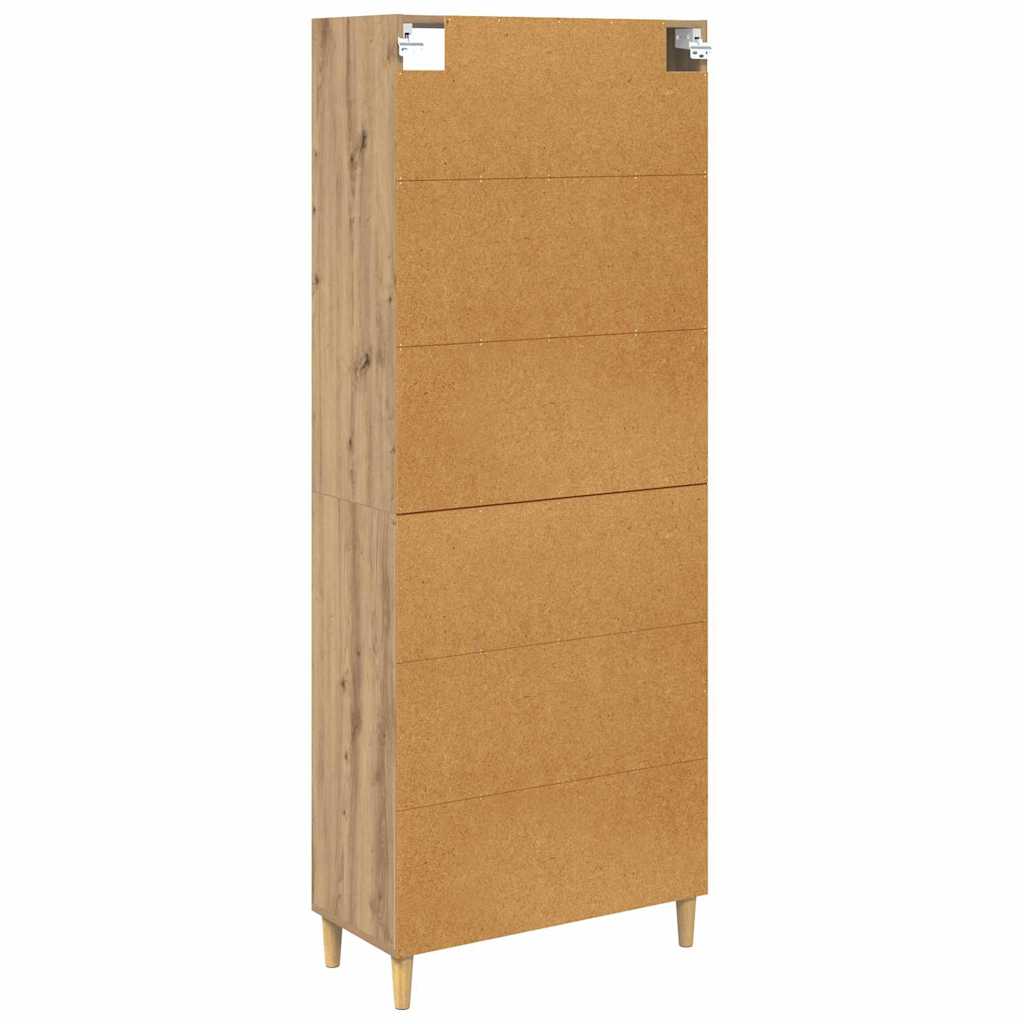 Haut Armoire Chêne artisanal 69,5 x 32,5 x 180 cm - XIOS