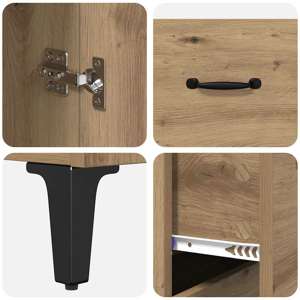 Haut Armoire Chêne artisanal 69,5 x 34 x 180 cm