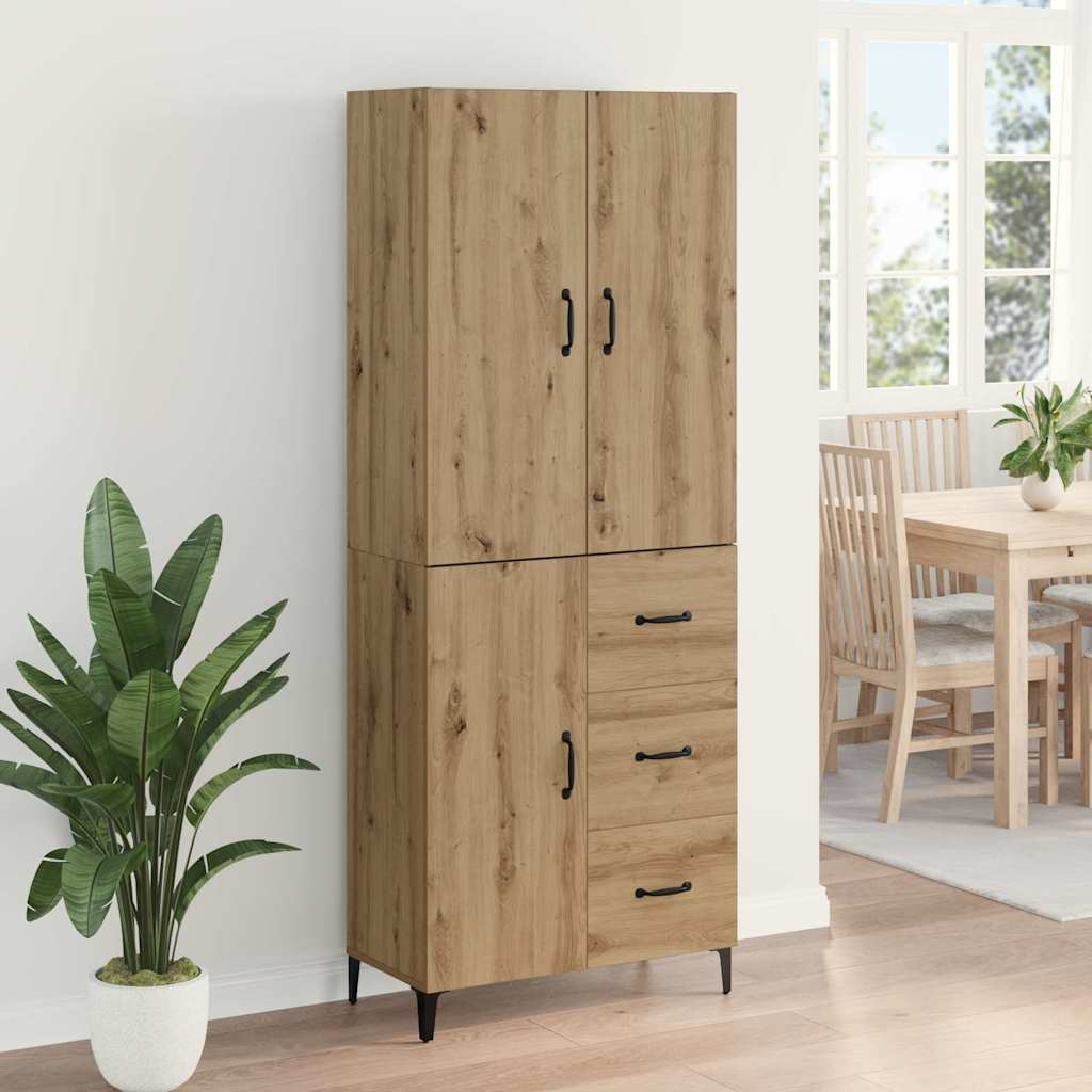 Haut Armoire Chêne artisanal 69,5 x 34 x 180 cm