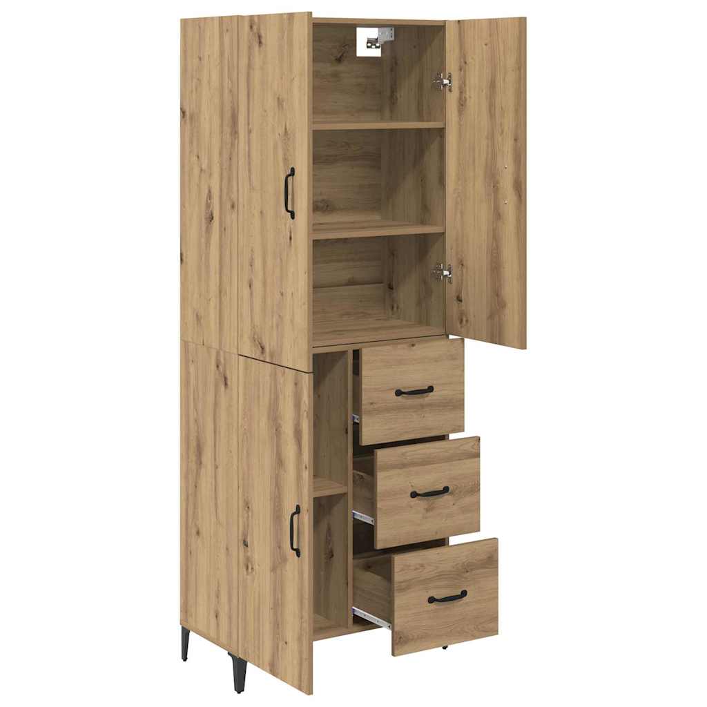 Haut Armoire Chêne artisanal 69,5 x 34 x 180 cm