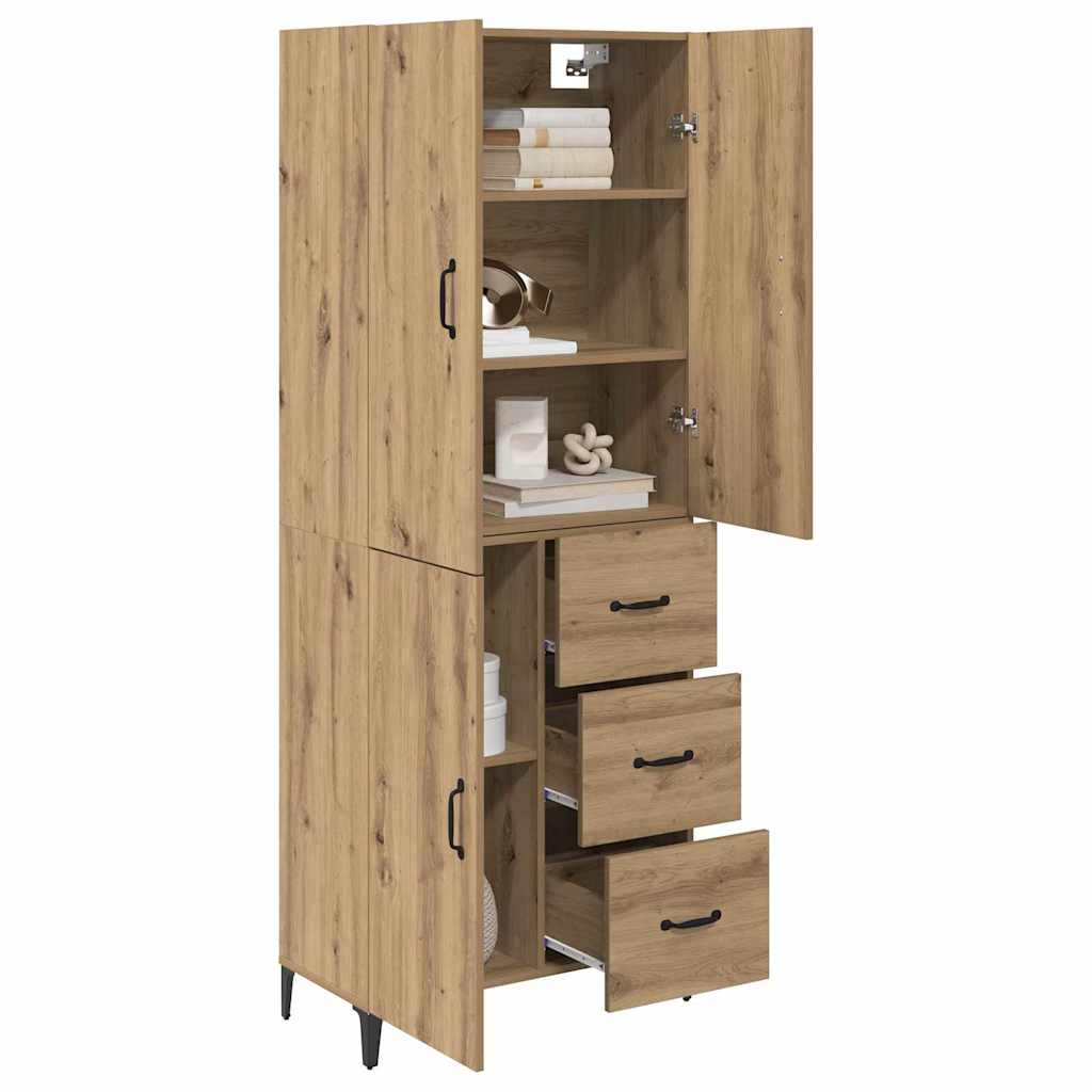 Haut Armoire Chêne artisanal 69,5 x 34 x 180 cm