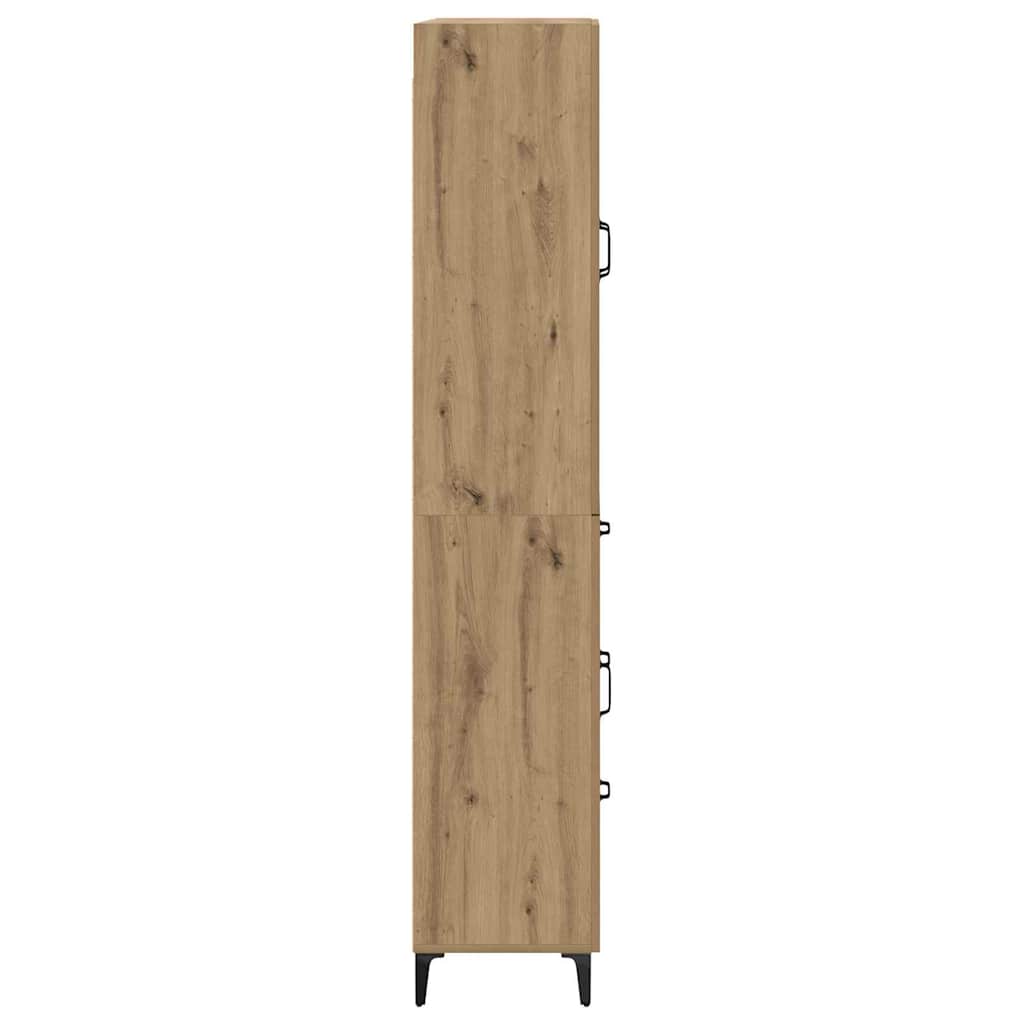 Haut Armoire Montage mural Chêne artisanal 69,5 x 34 x 180 cm - XIOS