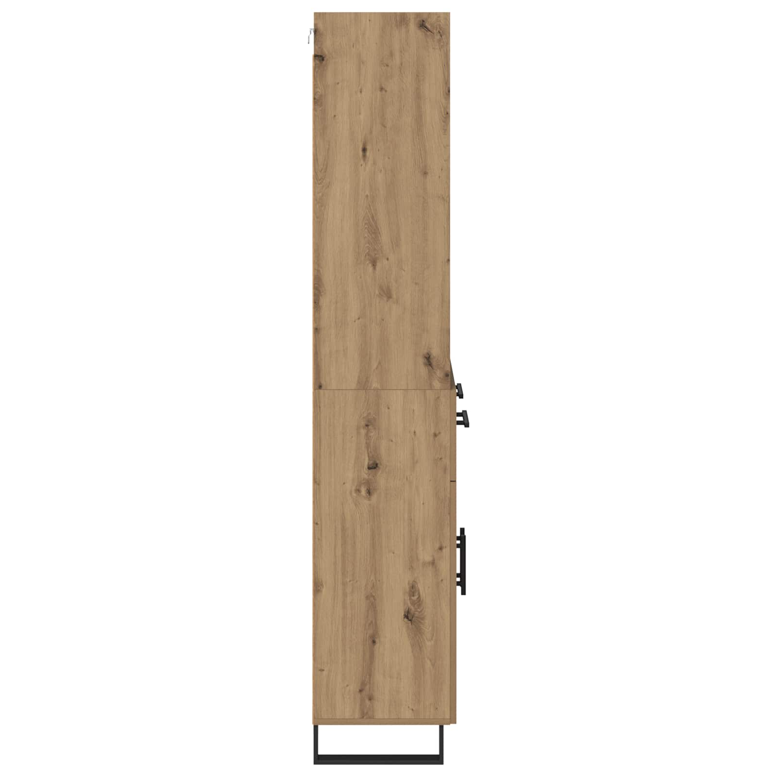 Haut Armoire 2 pcs Chêne artisanal Bois d'ingénierie - XIOS