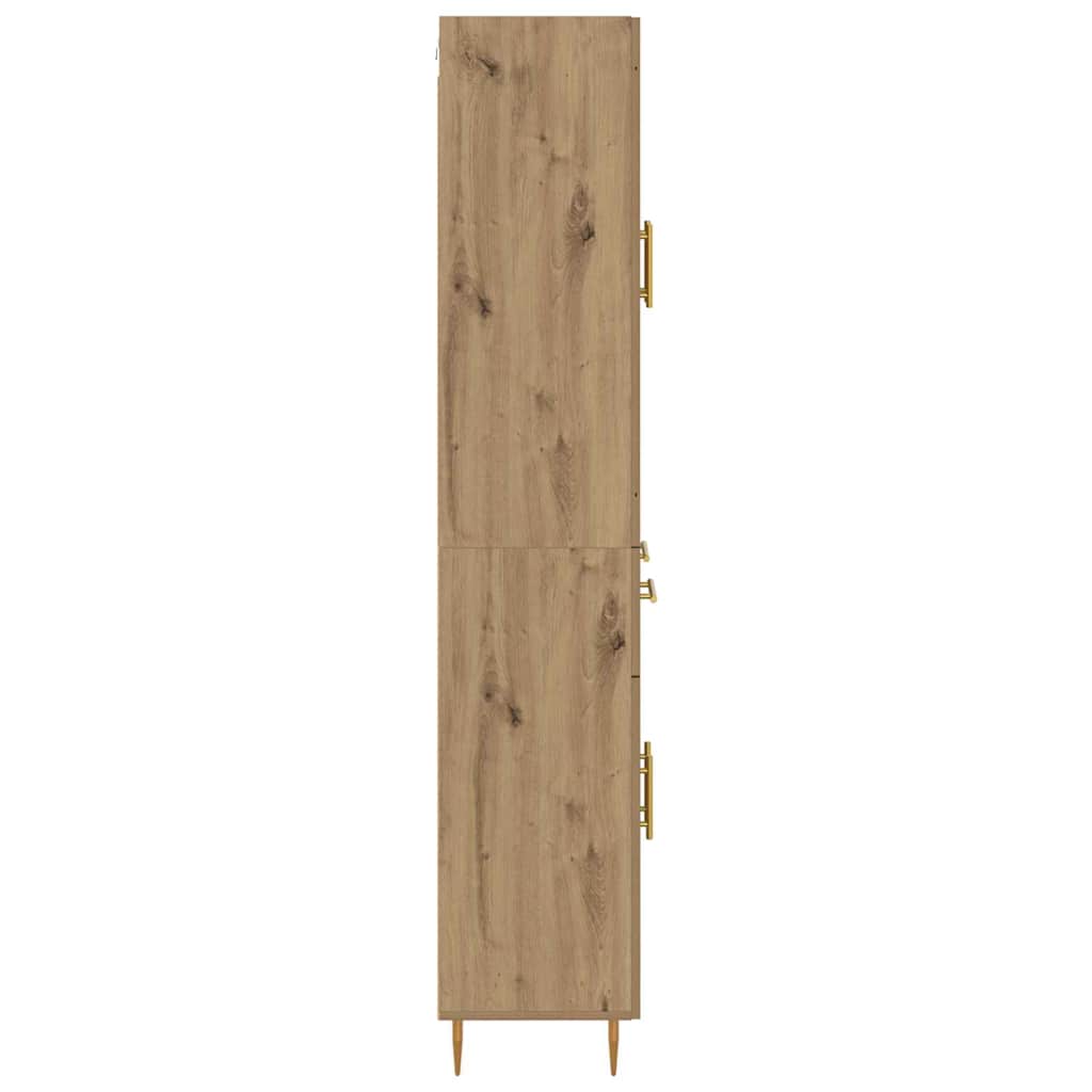 Haut Armoire avec tiroir Chêne artisanal 69,5 x 34 x 180 cm - XIOS