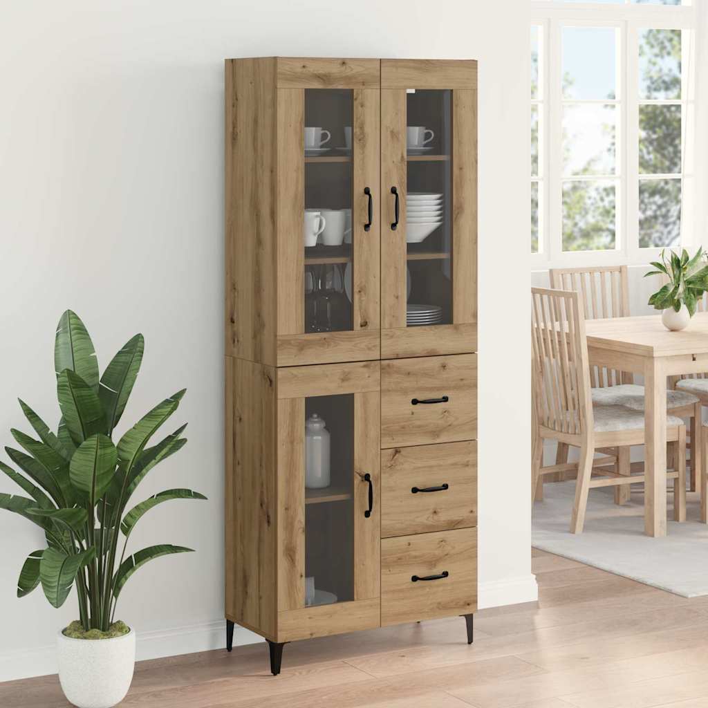 Haut Armoire Chêne artisanal 69,5 x 34 x 180 cm - XIOS