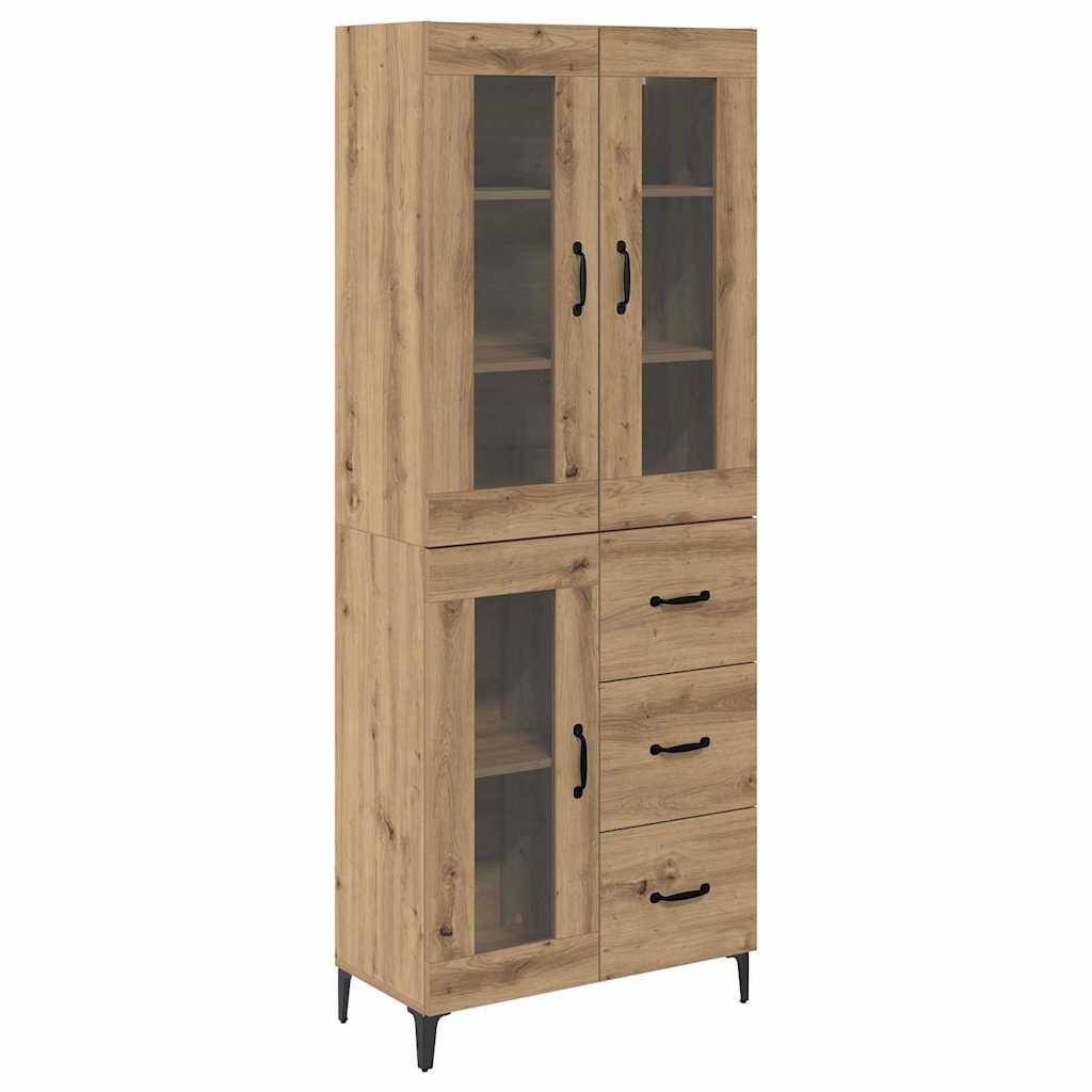Haut Armoire Montage mural Chêne artisanal 69,5 x 34 x 180 cm - XIOS