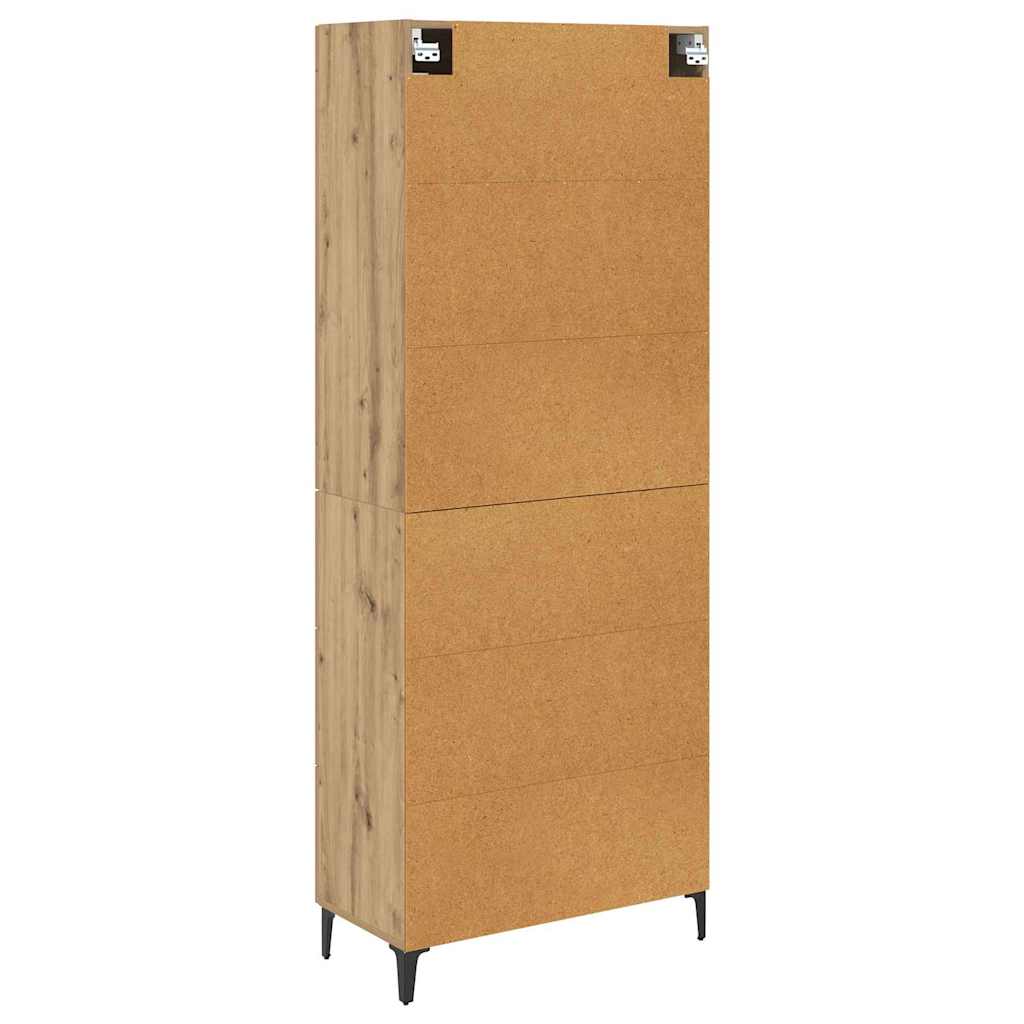 Haut Armoire Chêne artisanal 69,5 x 34 x 180 cm - XIOS