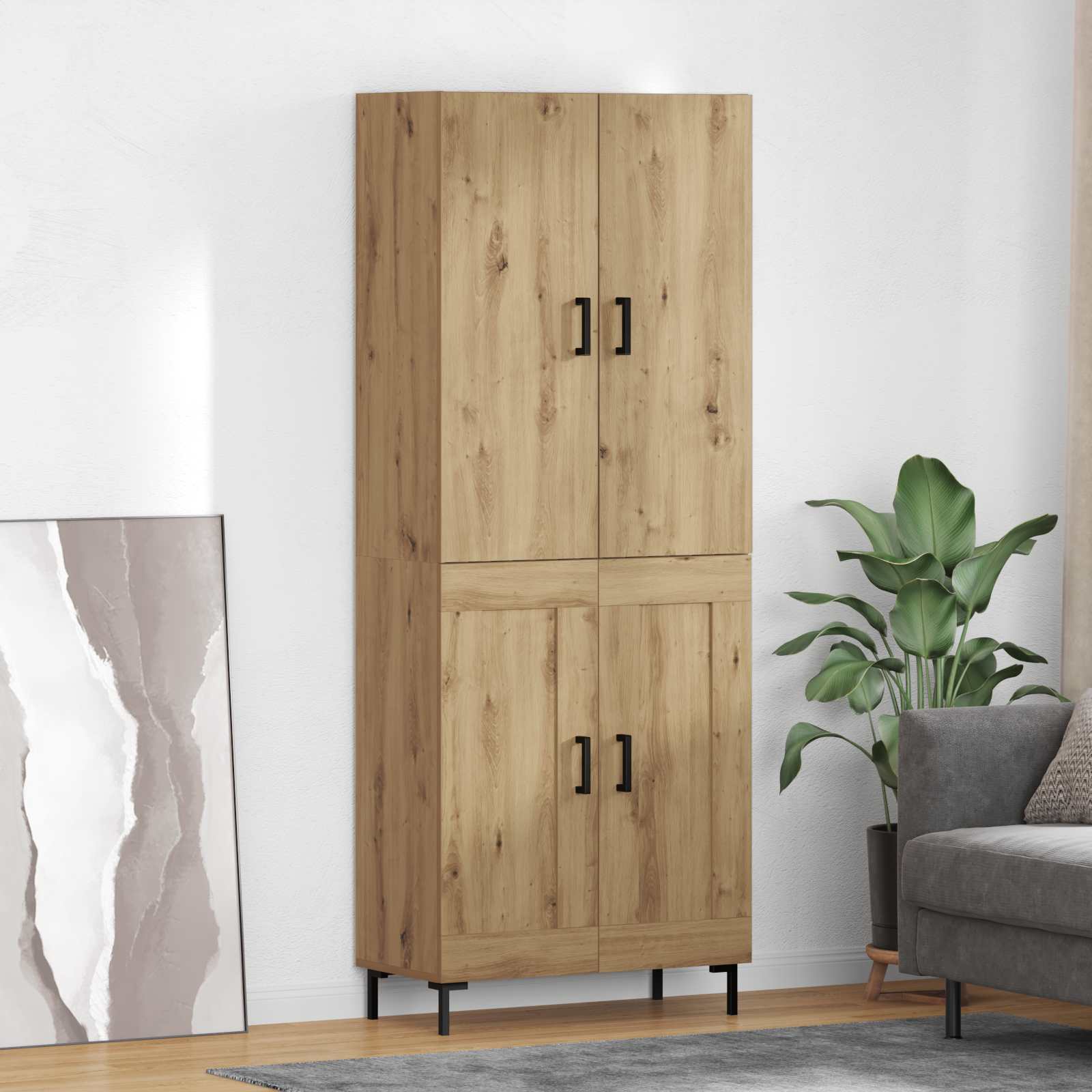 Haut Armoire Chêne artisanal 69,5 x 34 x 180 cm