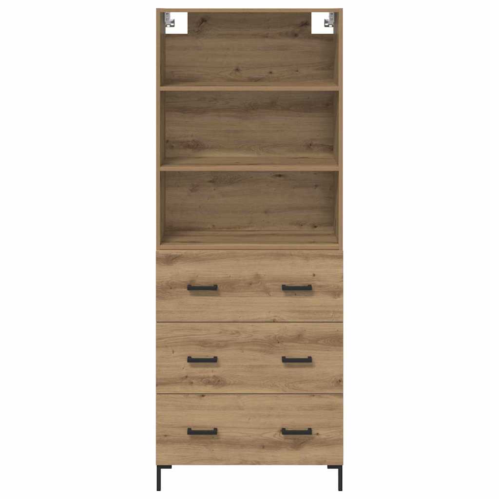 Haut Armoire avec tiroir Chêne artisanal 69,5 x 32,5 x 180 cm - XIOS