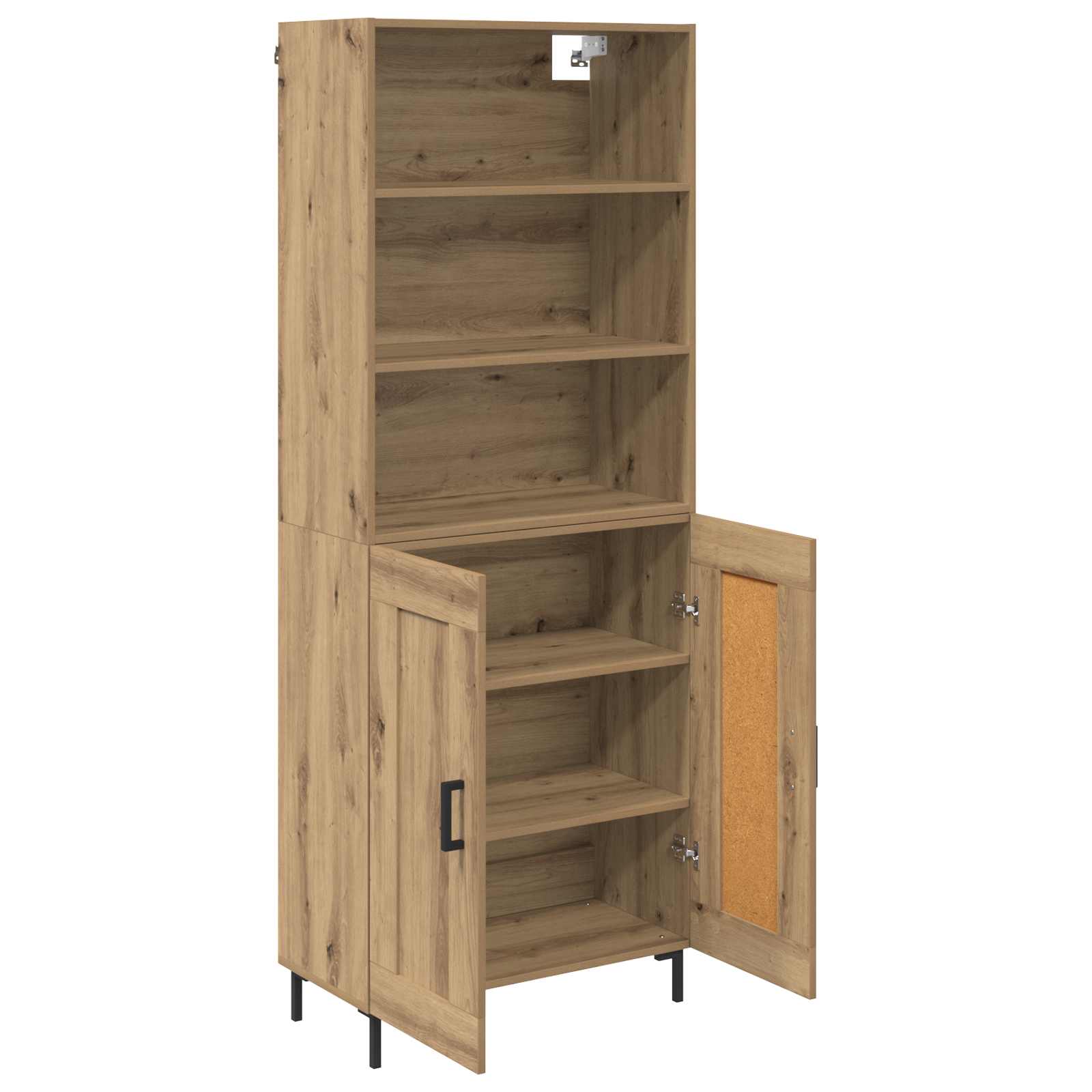 Haut Armoire Chêne artisanal 69,5 x 34 x 180 cm - XIOS