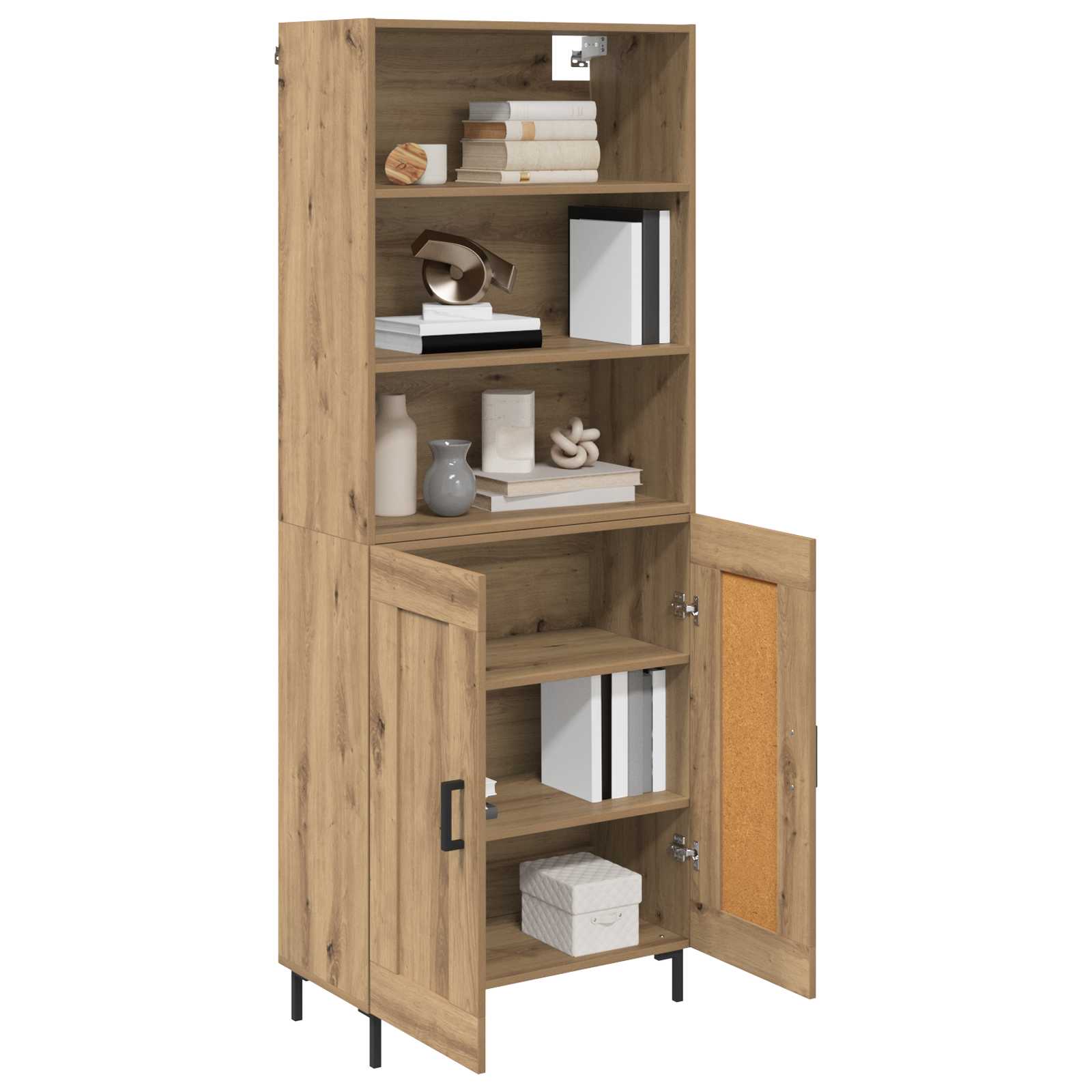 Haut Armoire Chêne artisanal 69,5 x 34 x 180 cm - XIOS