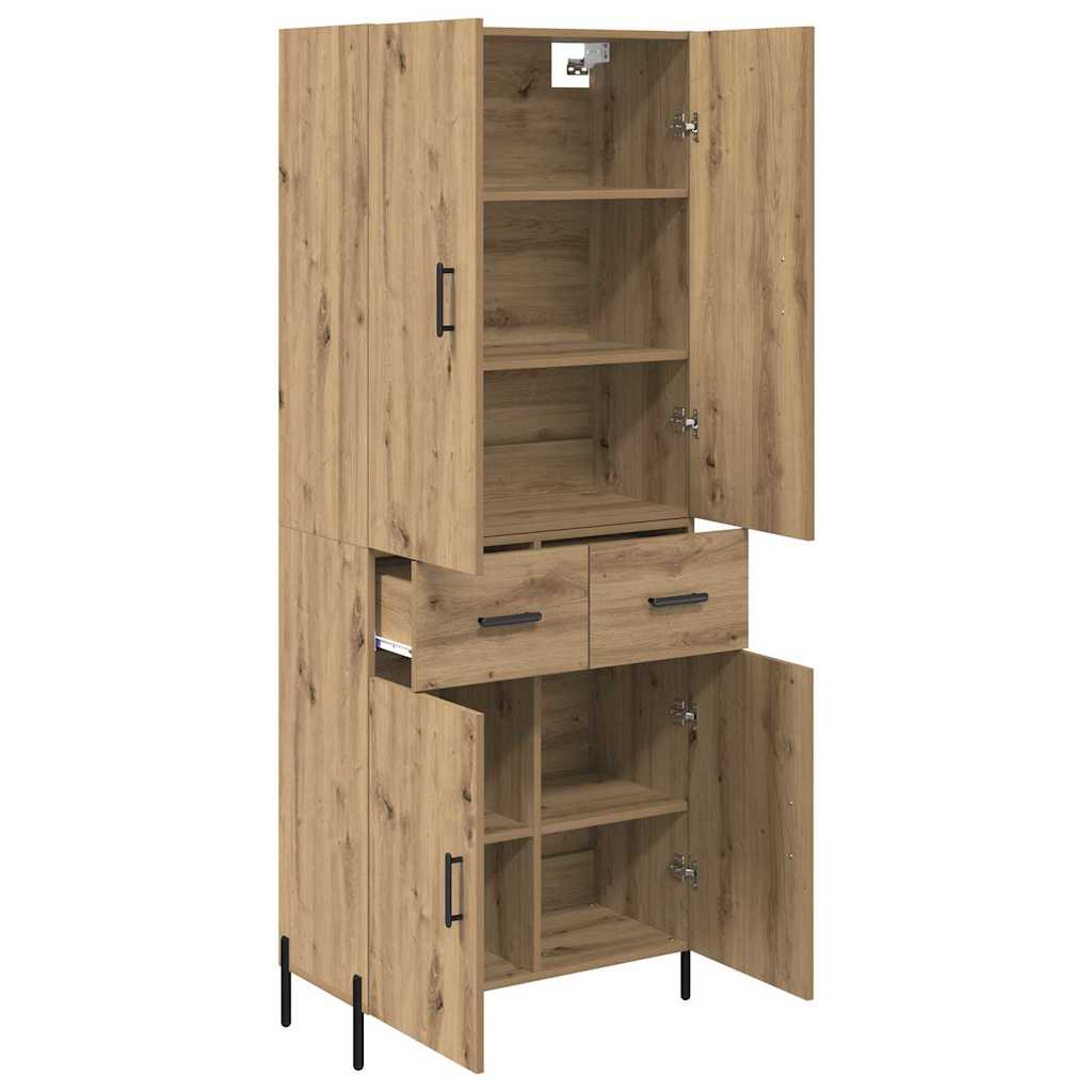 Haut Armoire Chêne artisanal 69,5 x 34 x 180 cm