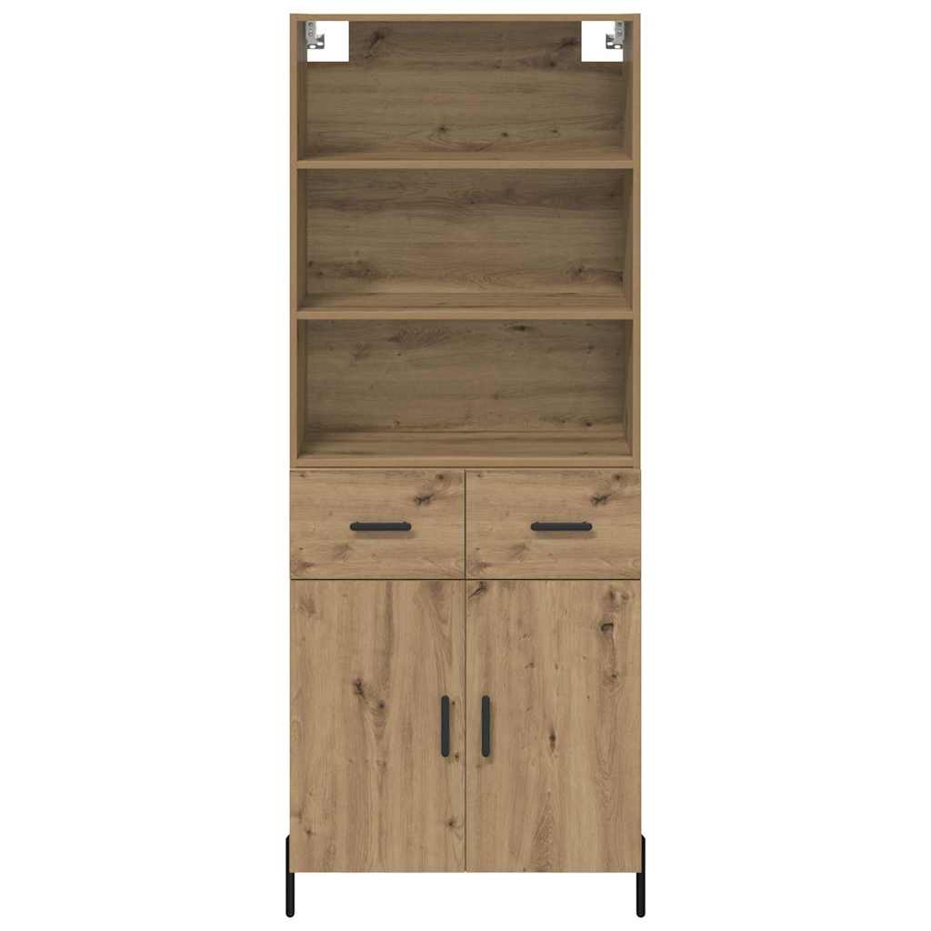 Haut Armoire avec tiroir Chêne artisanal 69,5 x 32,5 x 180 cm - XIOS