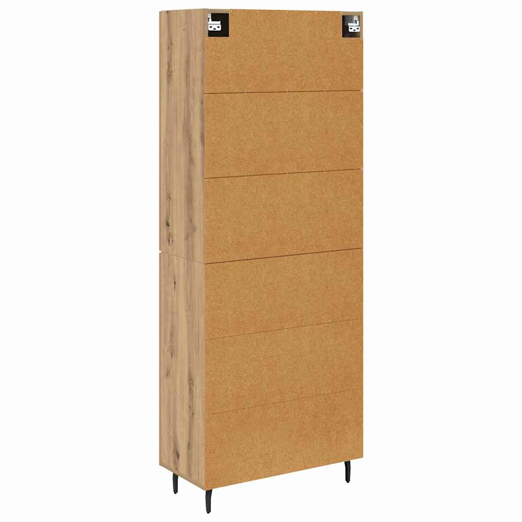 Haut Armoire Chêne artisanal 69,5 x 34 x 180 cm - XIOS