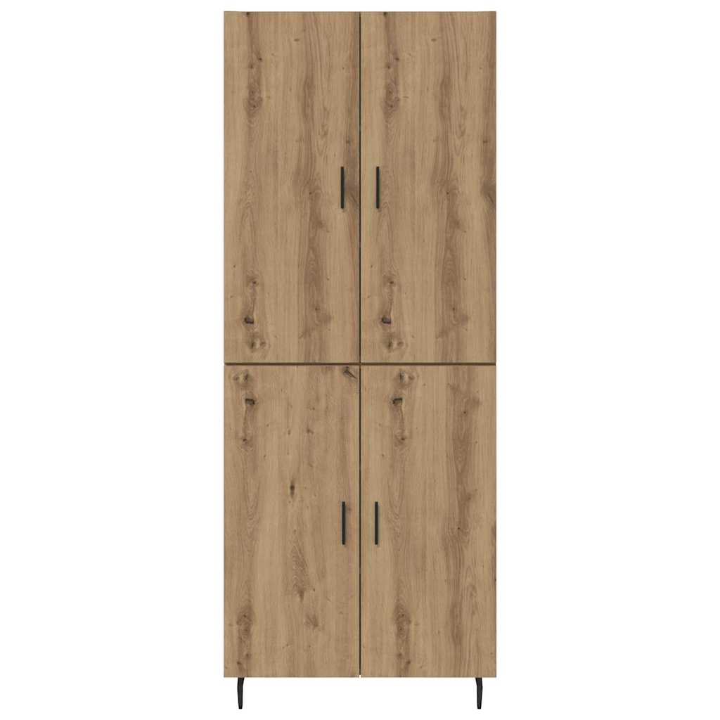 Haut Armoire 2 pc Chêne artisanal 69,5 x 34 x 180 cm