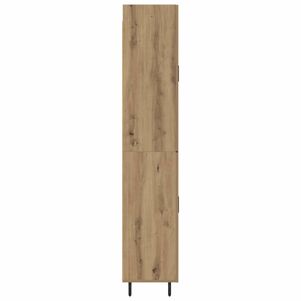 Haut Armoire 2 pcs Chêne artisanal 69,5 x 34 x 180 cm