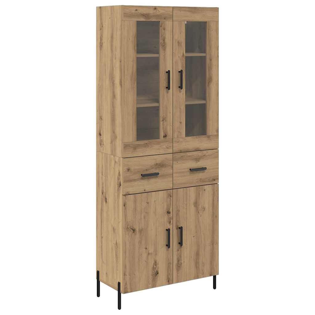 Haut Armoire Montage mural Chêne artisanal 69,5 x 34 x 180 cm - XIOS