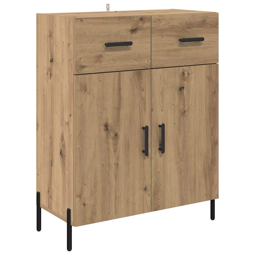 Haut Armoire Montage mural Chêne artisanal 69,5 x 34 x 180 cm - XIOS