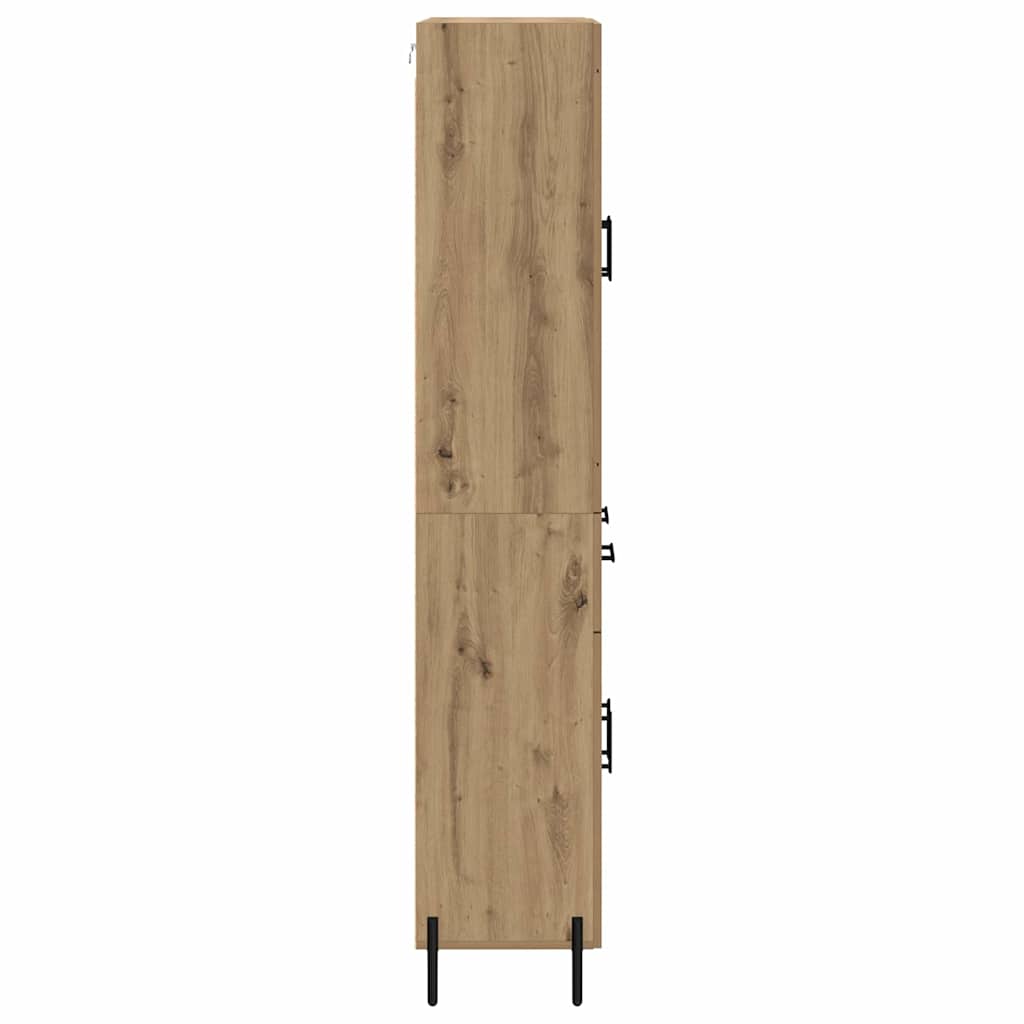 Haut Armoire Montage mural Chêne artisanal 69,5 x 34 x 180 cm - XIOS