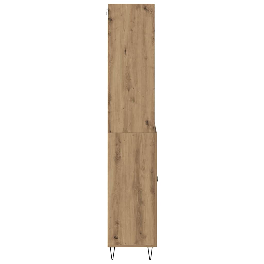 Haut Armoire avec tiroir Chêne artisanal 69,5 x 32,5 x 180 cm - XIOS