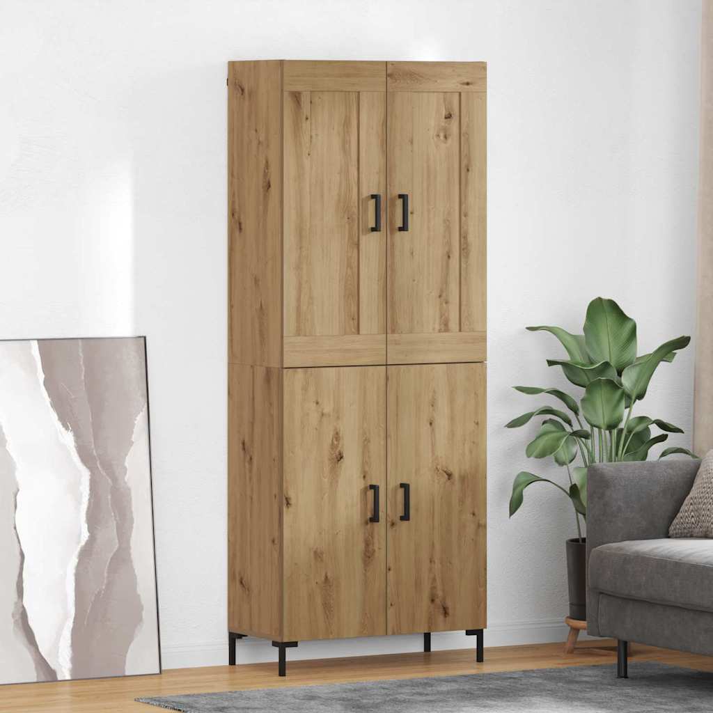 Haut Armoire 2 pcs Chêne artisanal Bois d'ingénierie - XIOS