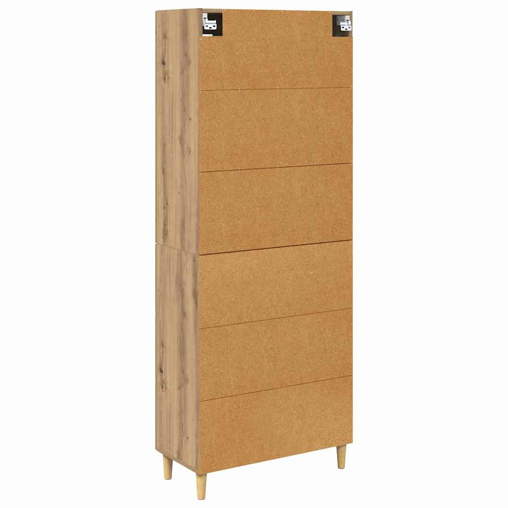 Haut Armoire Chêne artisanal 69,5 x 34 x 180 cm