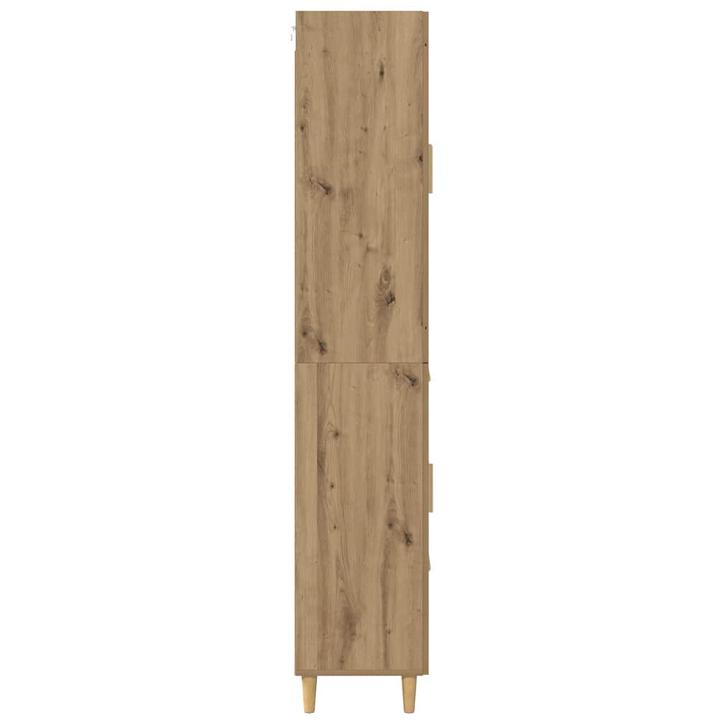 Haut Armoire avec tiroir Chêne artisanal 69,5 x 34 x 180 cm - XIOS