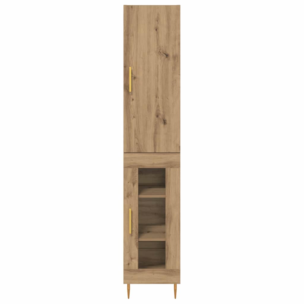 Haut Armoire Chêne artisanal 34,5 x 34 x 180 cm - XIOS