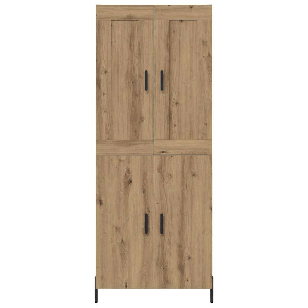 Haut Armoire 2 pcs Chêne artisanal Bois d'ingénierie - XIOS