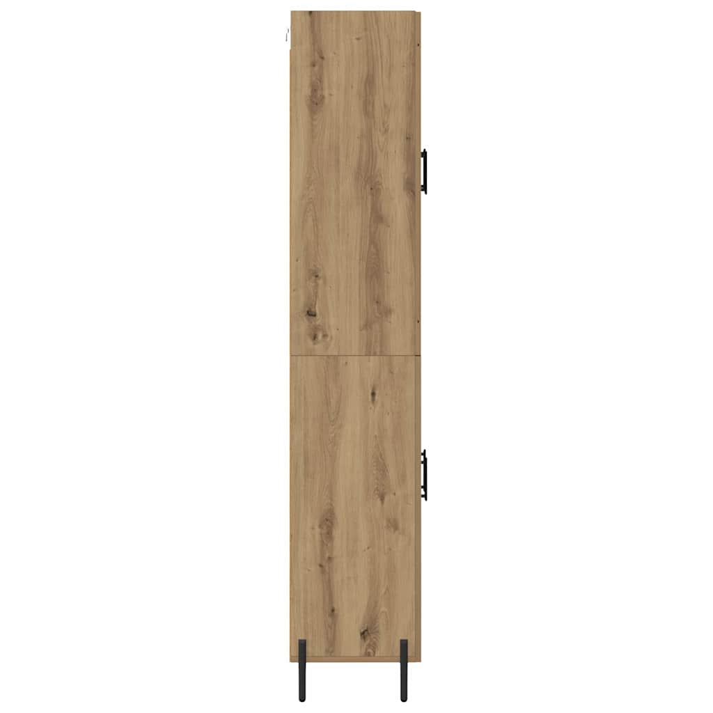 Haut Armoire 2 pcs Chêne artisanal Bois d'ingénierie - XIOS