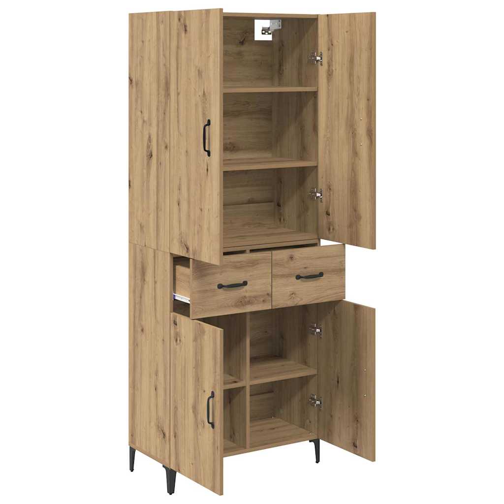 Haut Armoire Chêne artisanal 69,5 x 34 x 180 cm