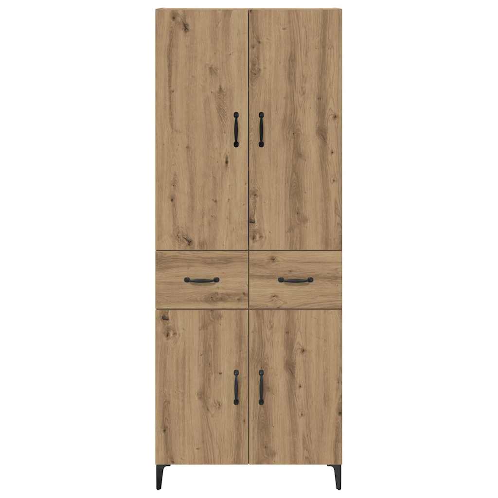 Haut Armoire Montage mural Chêne artisanal 69,5 x 34 x 180 cm - XIOS