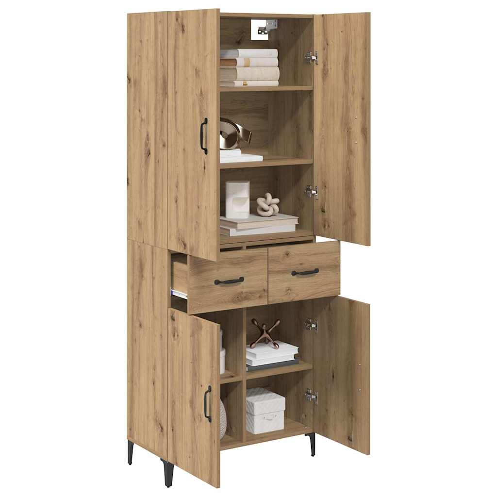Haut Armoire Chêne artisanal 69,5 x 34 x 180 cm