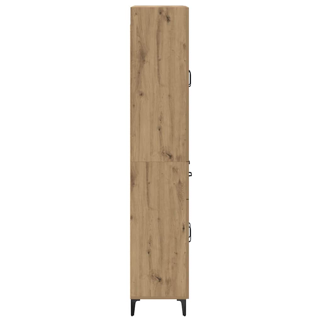 Haut Armoire Montage mural Chêne artisanal 69,5 x 34 x 180 cm - XIOS
