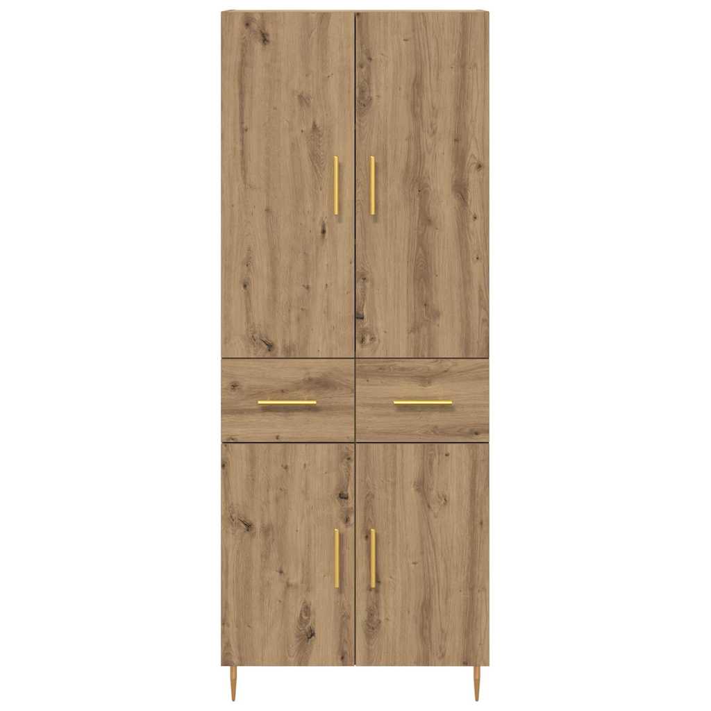 Haut Armoire Montage mural Chêne artisanal 69,5 x 34 x 180 cm - XIOS