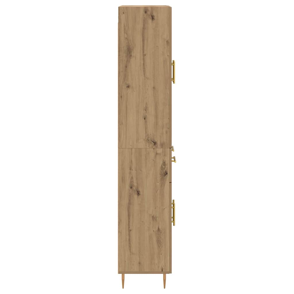 Haut Armoire Montage mural Chêne artisanal 69,5 x 34 x 180 cm - XIOS