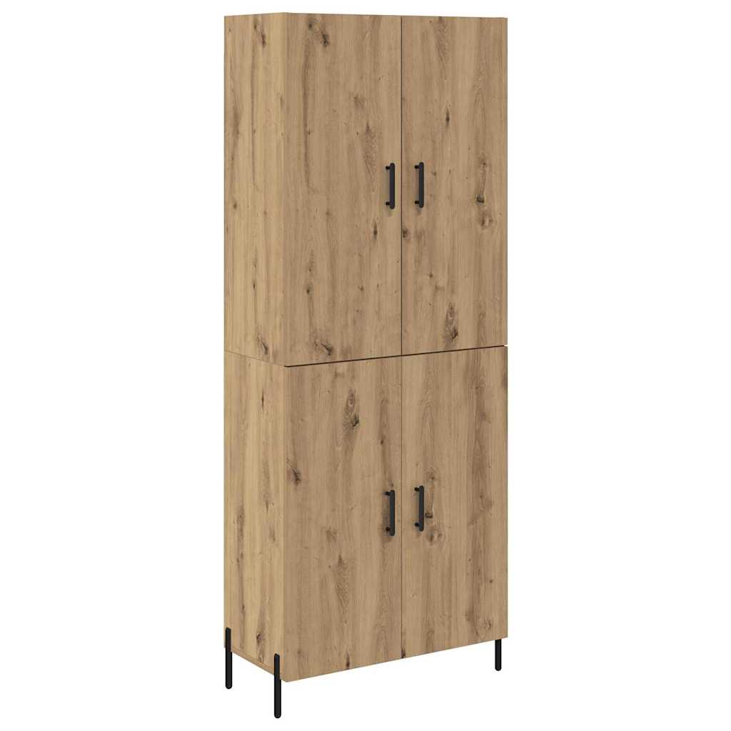Haut Armoire Montage mural Chêne artisanal 69,5 x 34 x 180 cm - XIOS