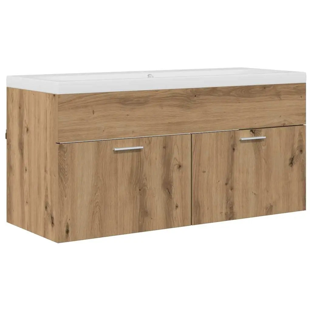 Armoire de salle de bain Chêne artisanal 100 x 38,5 x 46 cm - XIOS