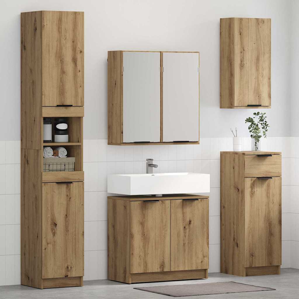 Ensemble de Meubles de Salle de Bain 2 pièces Chêne artisanal