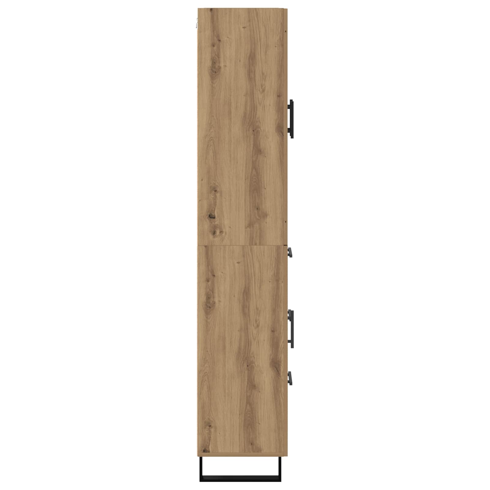 Haut Armoire 2 pcs Chêne artisanal Bois Aggloméré et Verre - XIOS