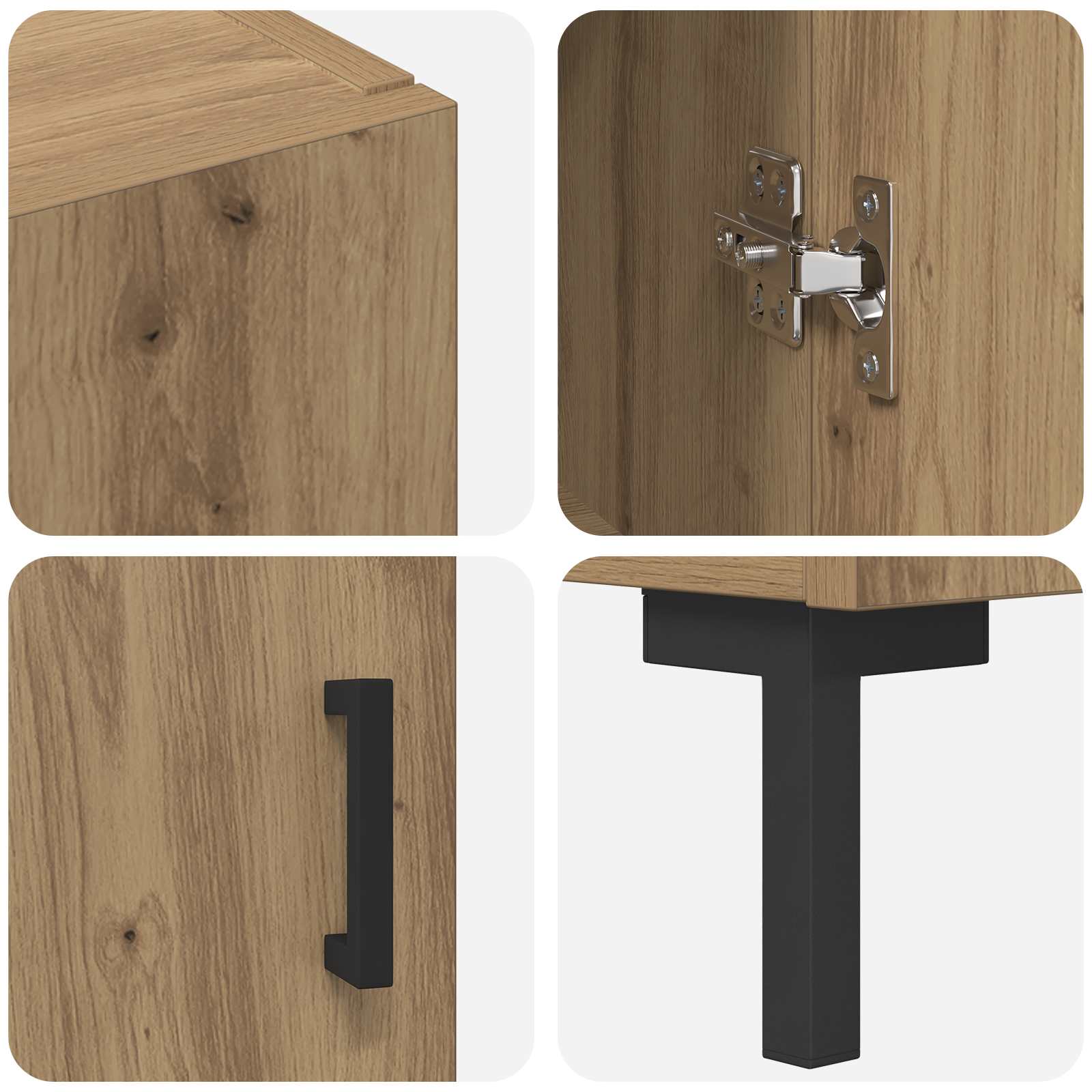 Haut Armoire Chêne artisanal 69,5 x 34 x 180 cm
