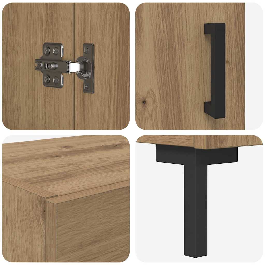 Haut Armoire Chêne artisanal 69,5 x 34 x 180 cm - XIOS