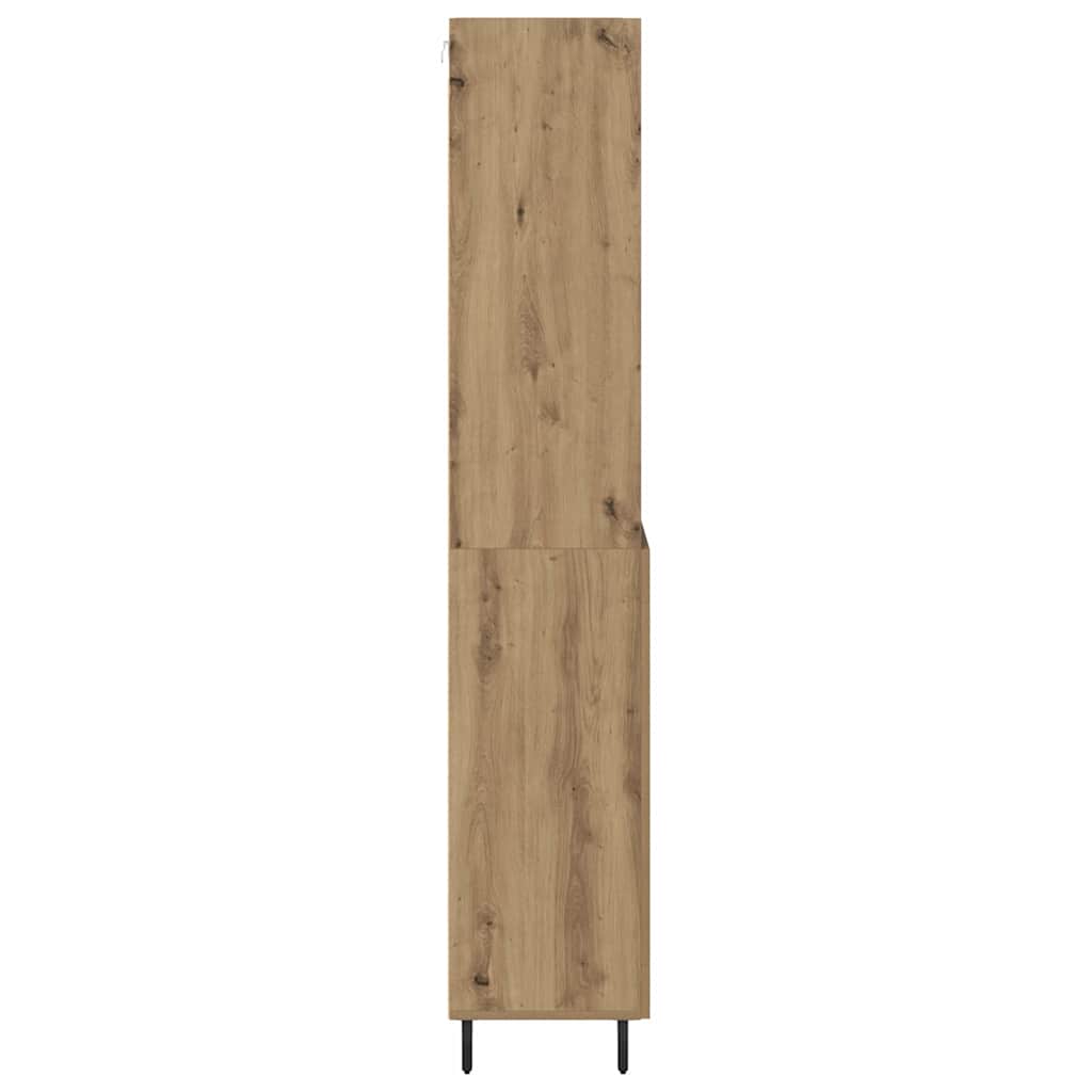 Haut Armoire avec tiroir Chêne artisanal 69,5 x 34 x 180 cm - XIOS