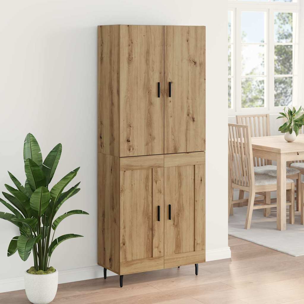 Haut Armoire 2 pc Chêne artisanal 69,5 x 34 x 180 cm
